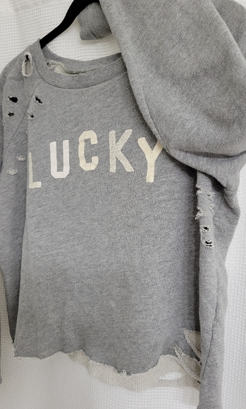 Lucky Brand Crop Sweatshirt☘️ - Picture 2 of 4